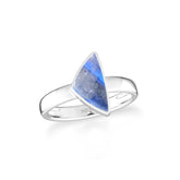 blue-moonstone bezel-set ring