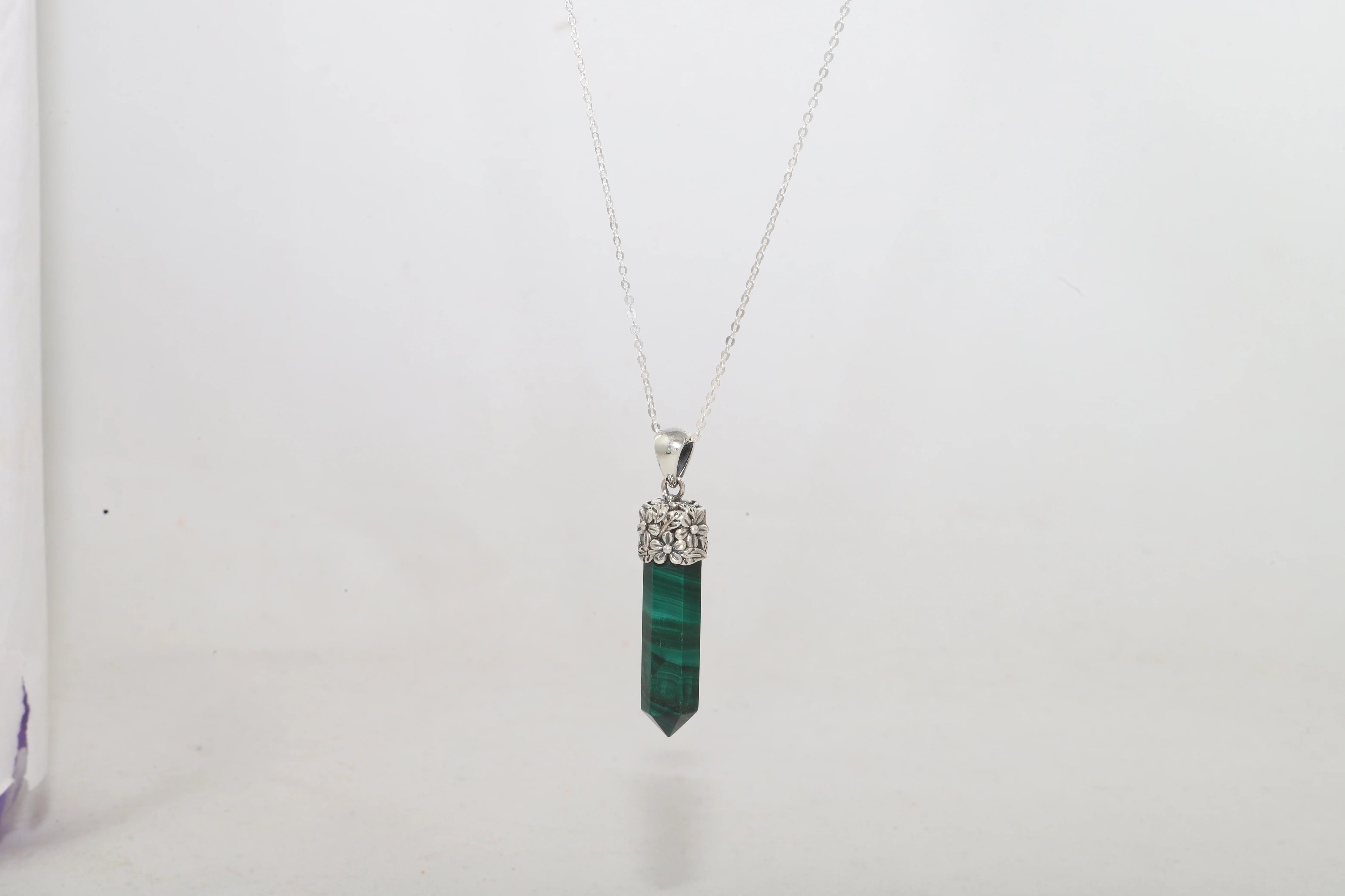 malachite pendant