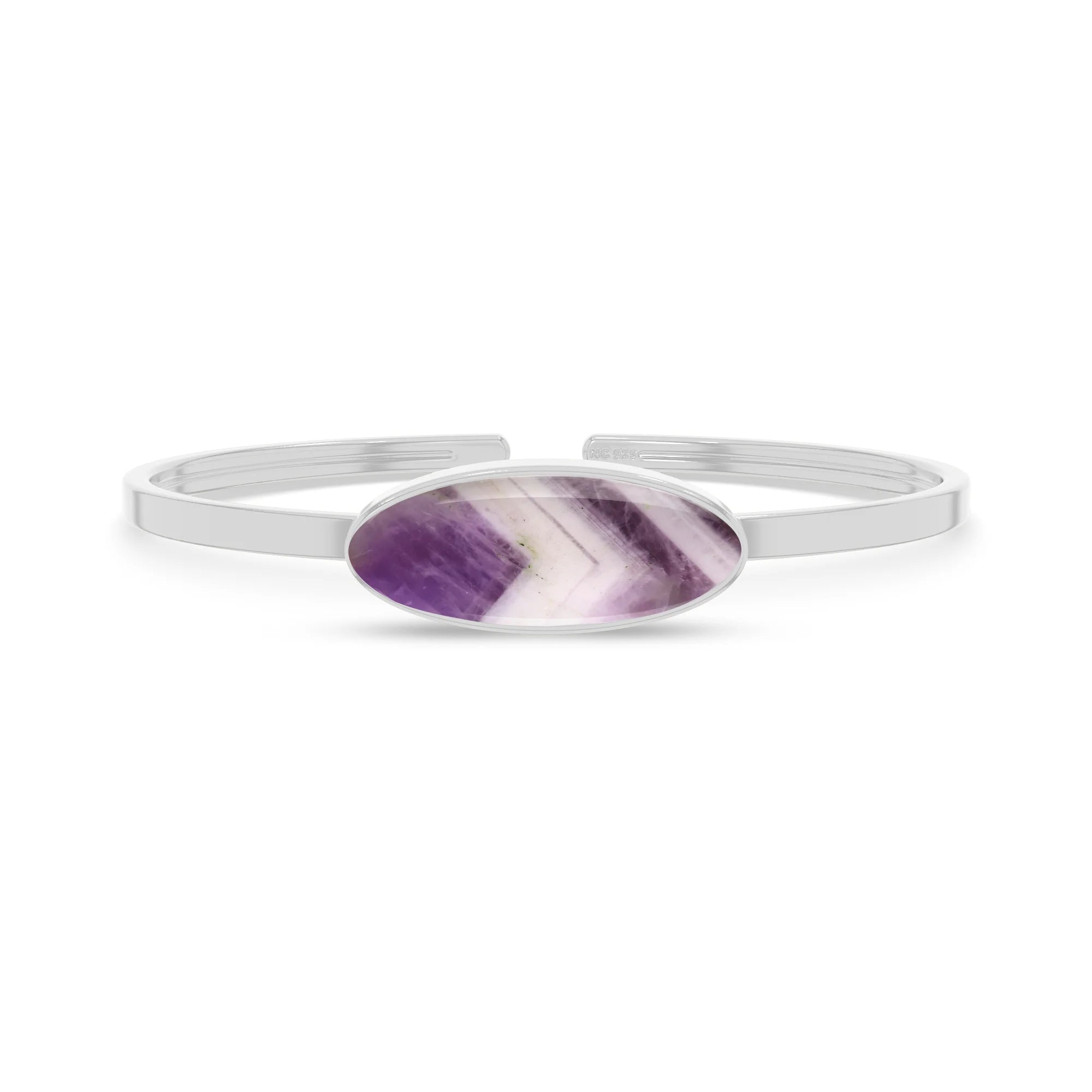 chevron amethyst rough bracelet
