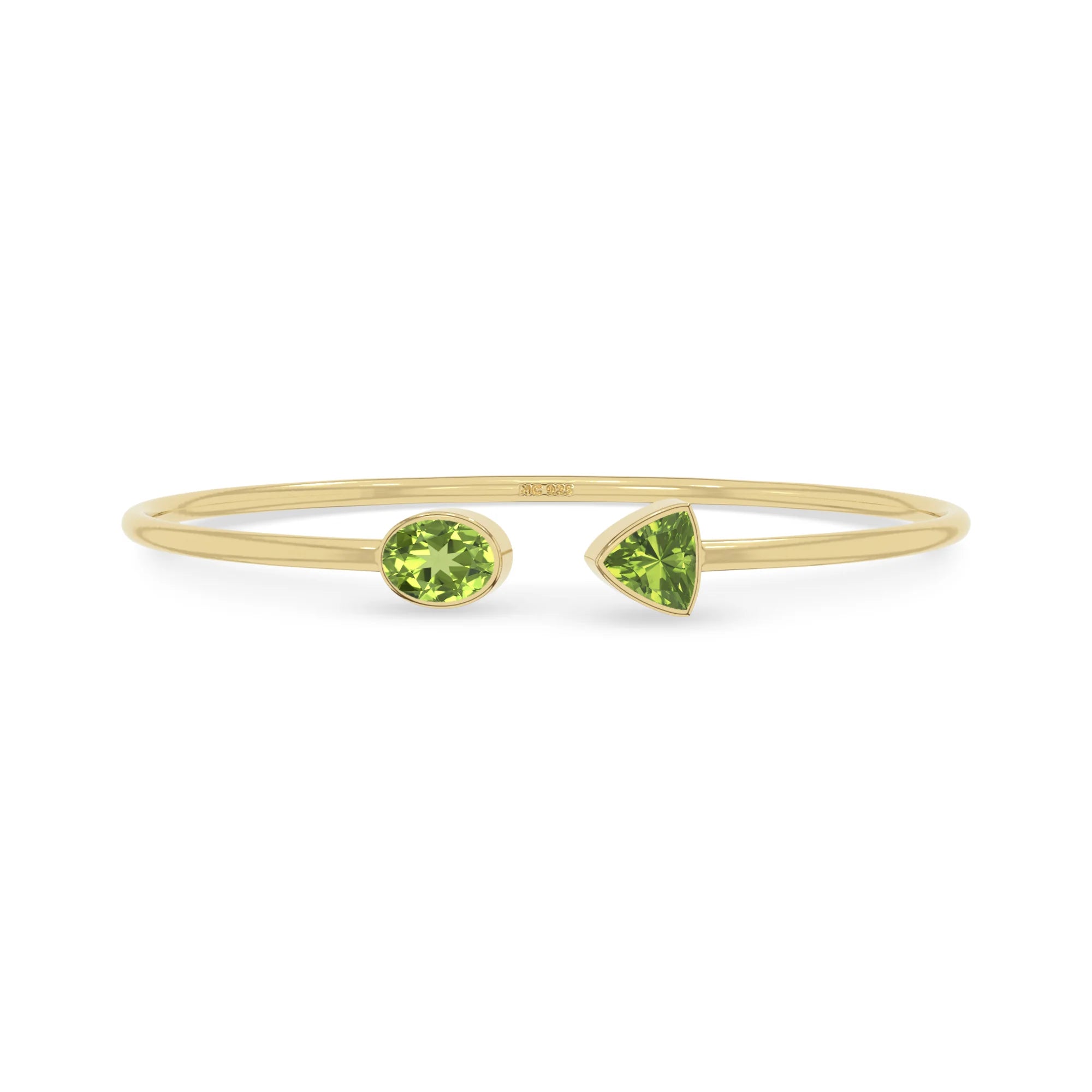 peridot cut bracelet