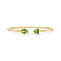 peridot cut bracelet