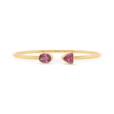 pink tourmaline cut bracelet