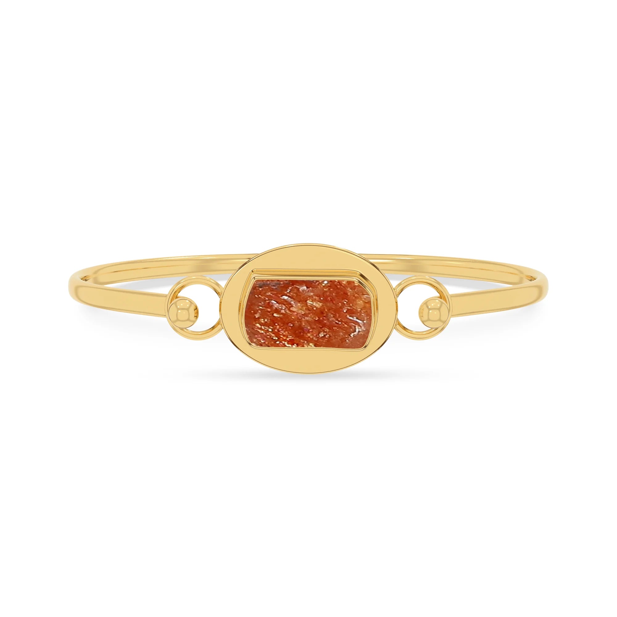 sunstone rough bracelet