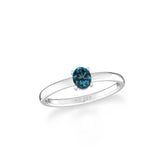 london blue topaz stackable prong-set ring