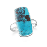 shattuckite bezel-set ring