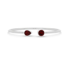 garnet cut bracelet