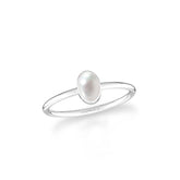 pearl bezel-set ring