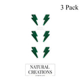 malachite slice earrings