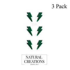 malachite slice earrings