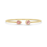 morganite cut bracelet