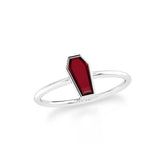 ruby bezel-set ring