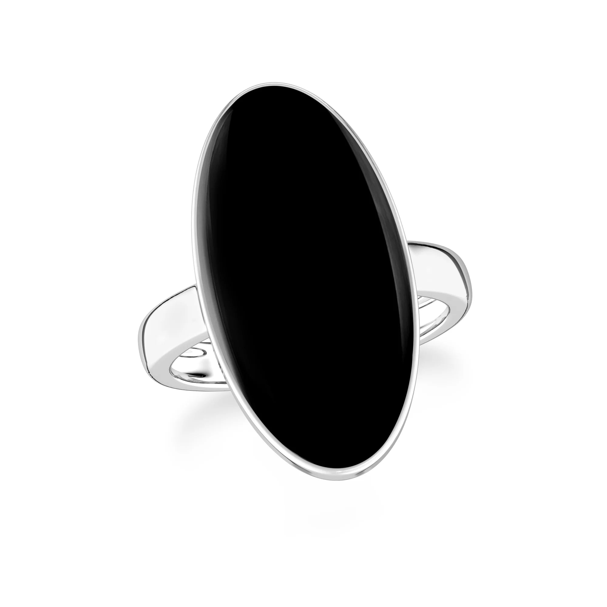 black-onyx bezel-set ring