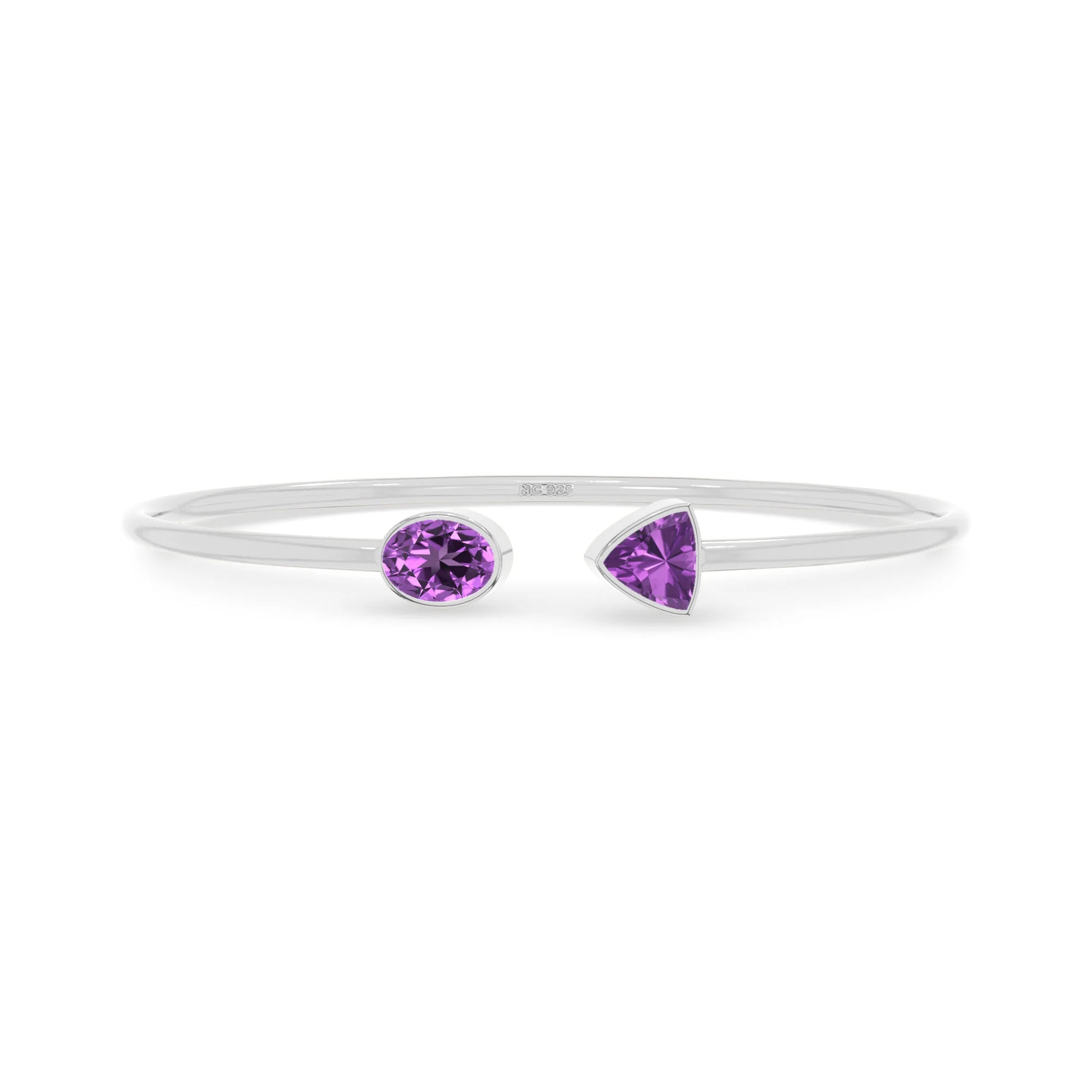 amethyst cut bracelet