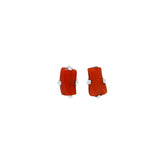 red coral earrings