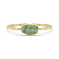 green-tourmaline rough bracelet
