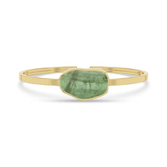 green-tourmaline rough bracelet