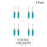 larimar cut earrings
