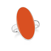 carnelian bezel-set ring