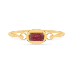 pink tourmaline rough bracelet