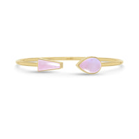 pink moonstone cab bracelet