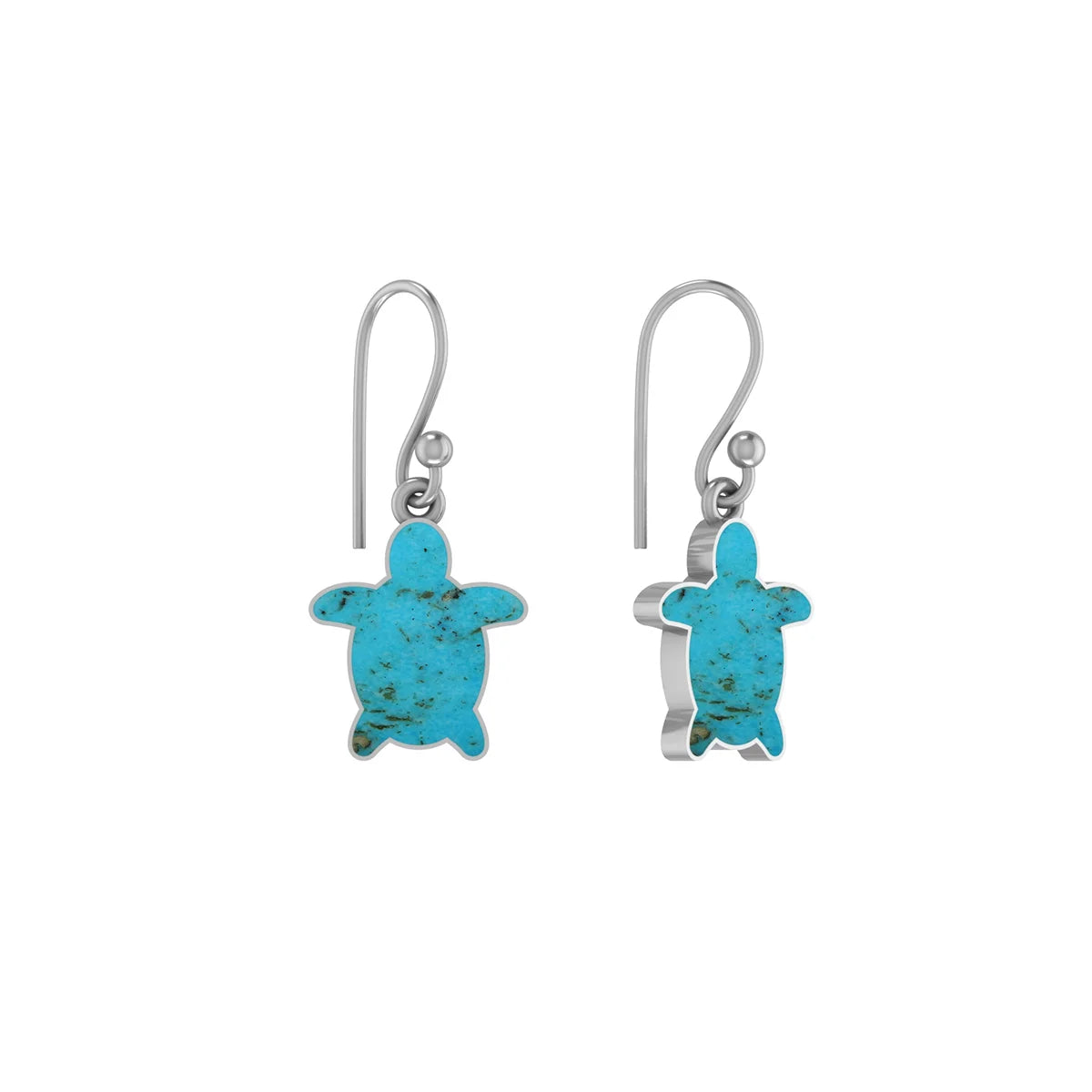 turquoise slice earrings