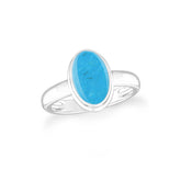turquoise bezel-set ring