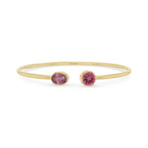 pink tourmaline cut bracelet