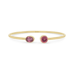 pink tourmaline cut bracelet