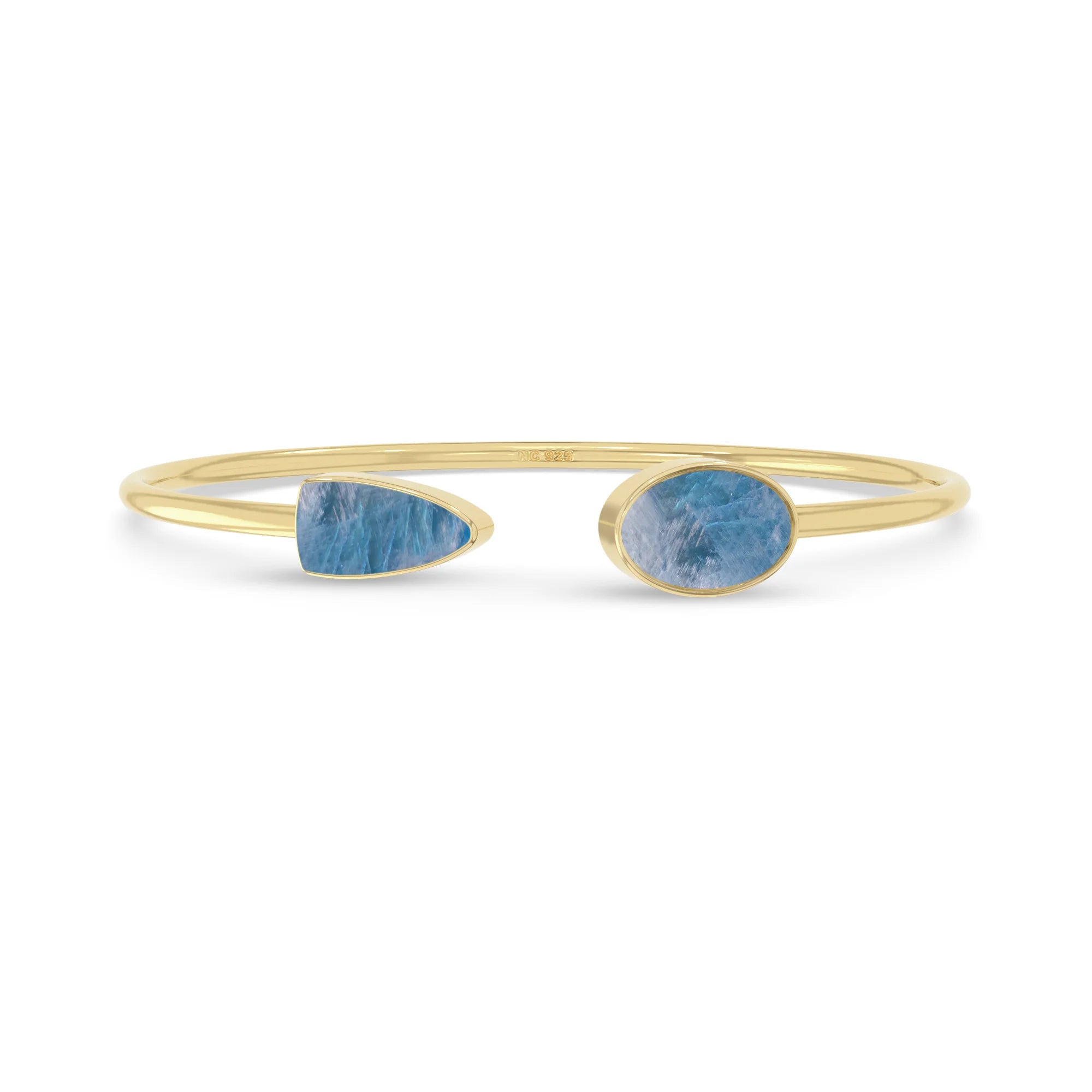 blue moonstone cab bracelet