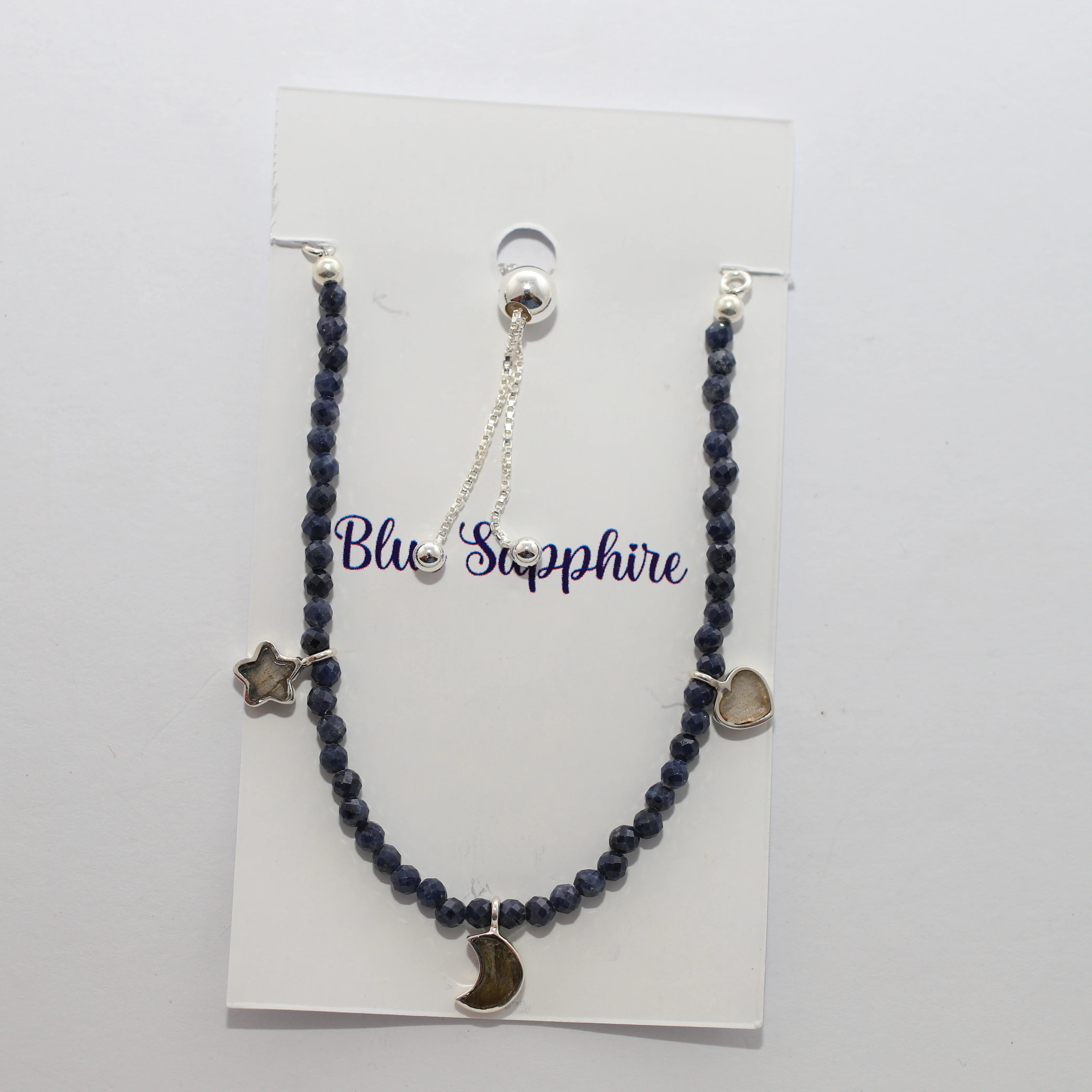 blue sapphire cut bracelet