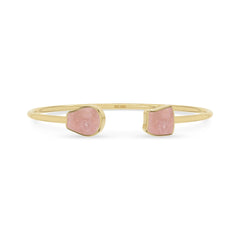 rose quartz twister bracelet