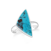 shattuckite bezel-set ring