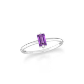 amethyst prong-set ring