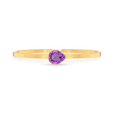 amethyst cut bracelet