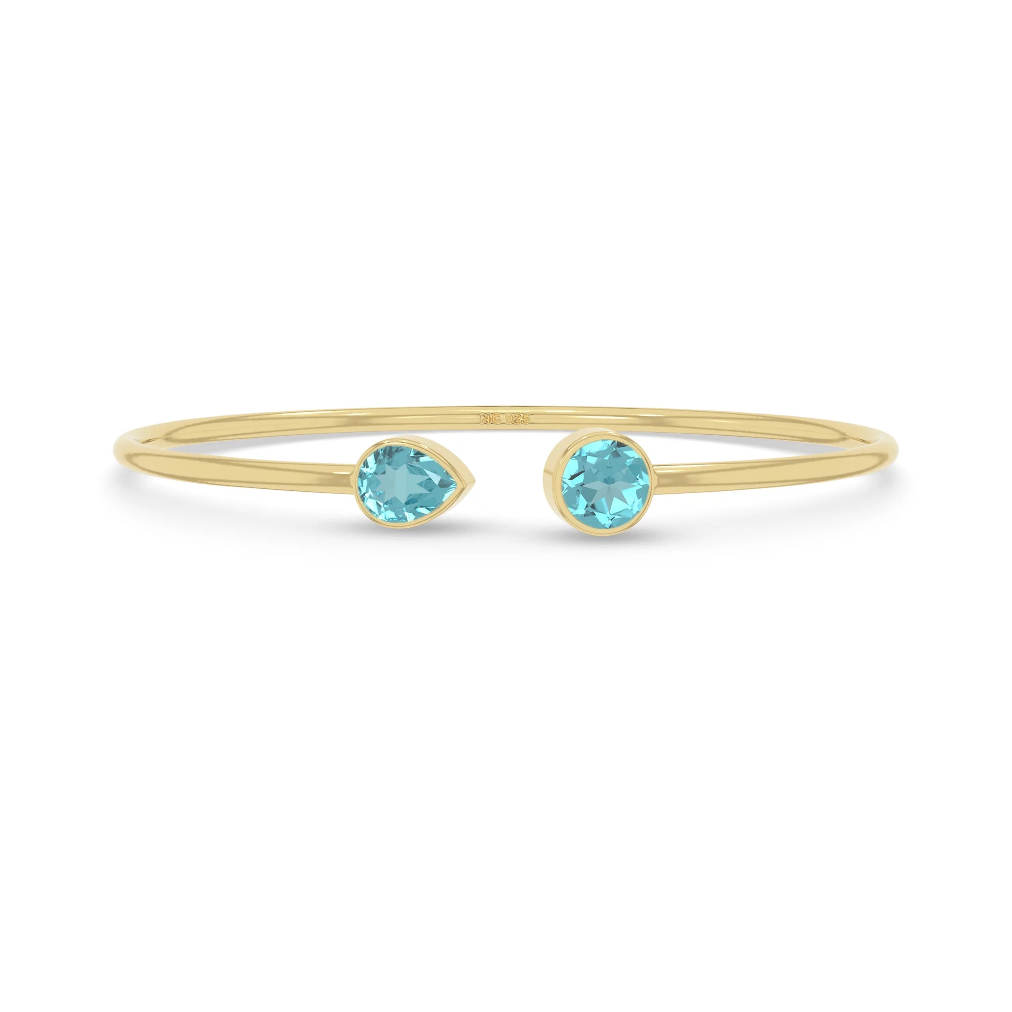 paraiba apatite cut bracelet