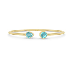 paraiba apatite cut bracelet