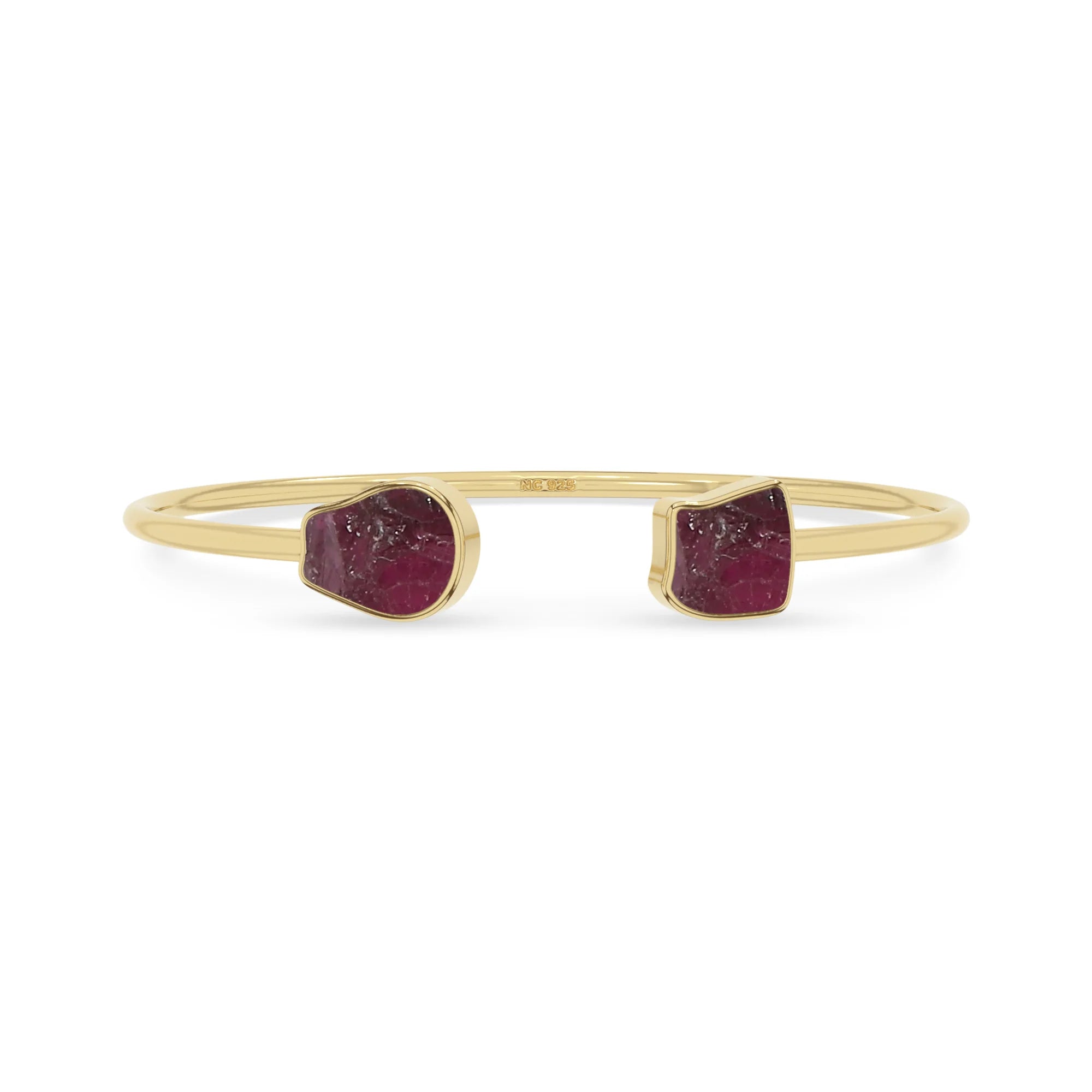 rhodolite garnet twister bracelet