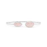 rose quartz cab bracelet
