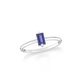 iolite prong-set ring