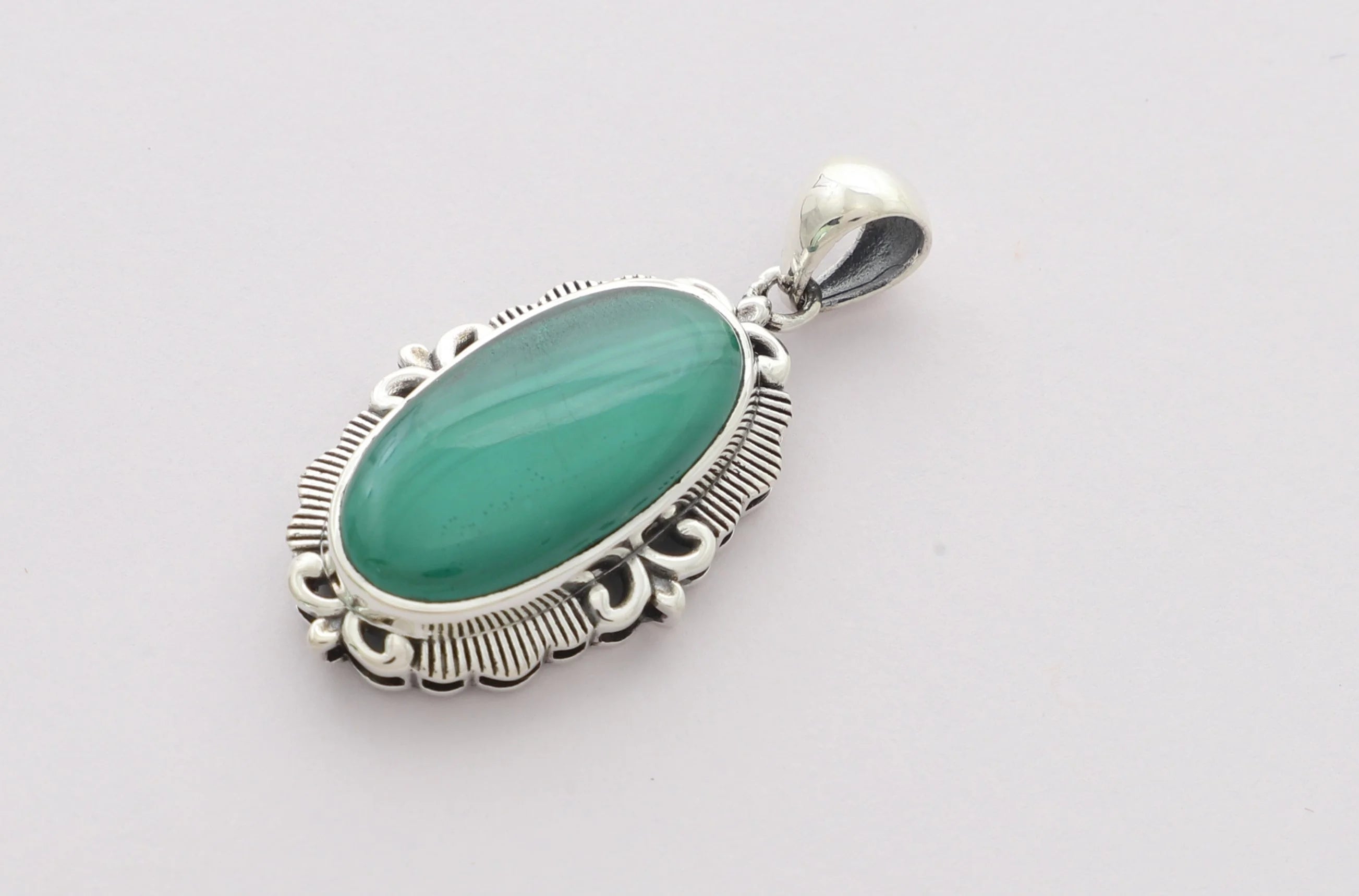 malachite pendant