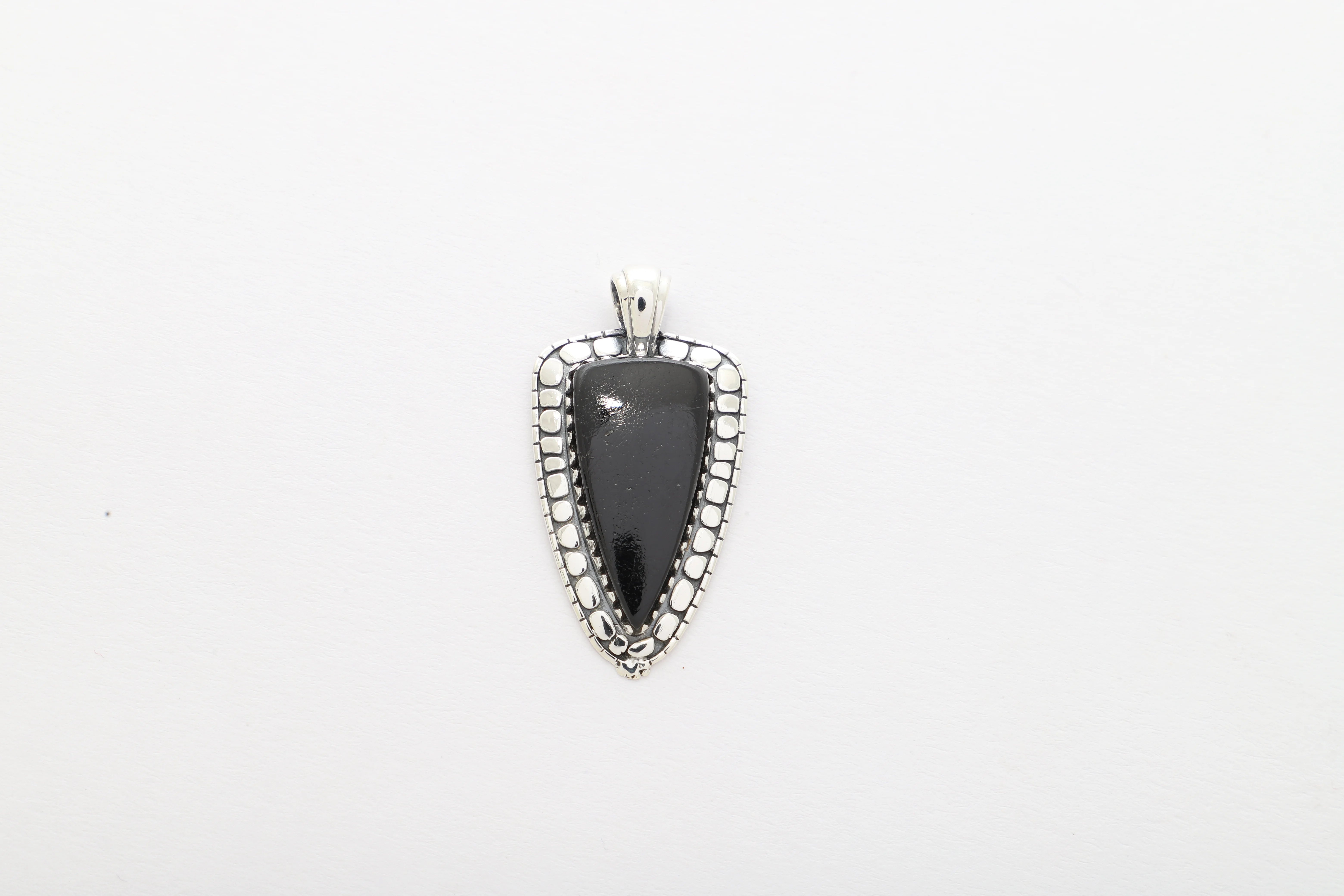 black tourmaline pendant