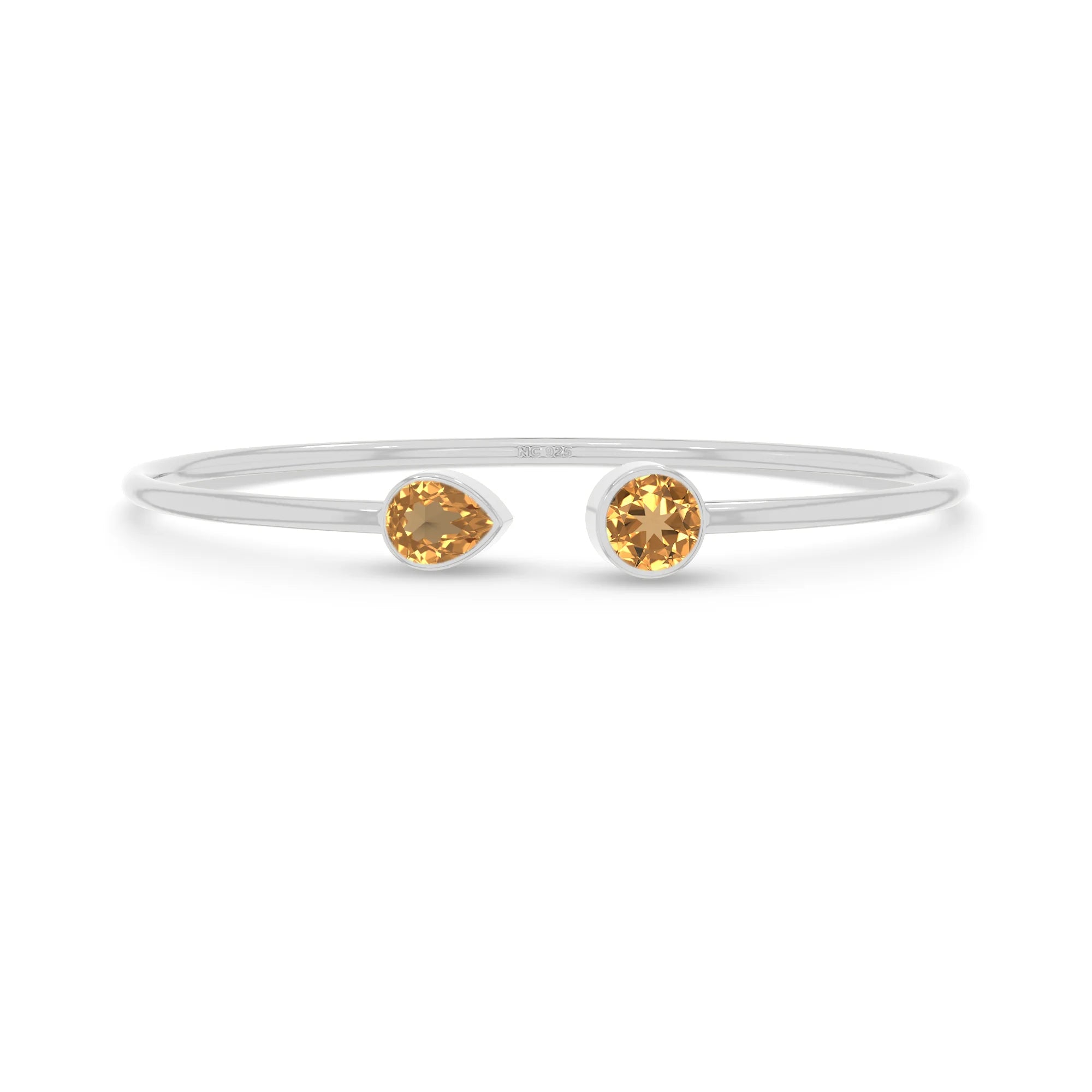 citrine cut bracelet