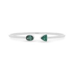 green tourmaline cut bracelet