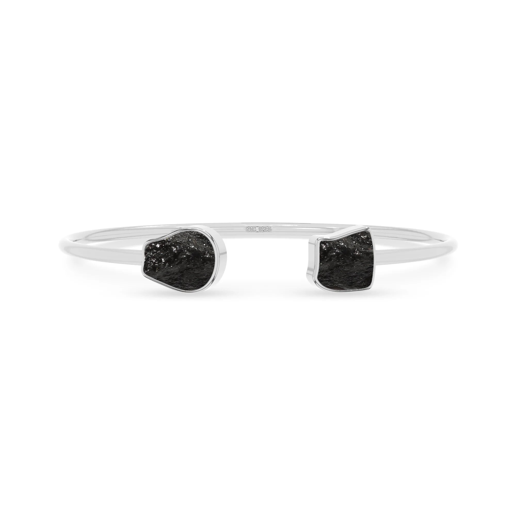 black tourmaline twister bracelet