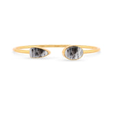 dendritic opal cab bracelet