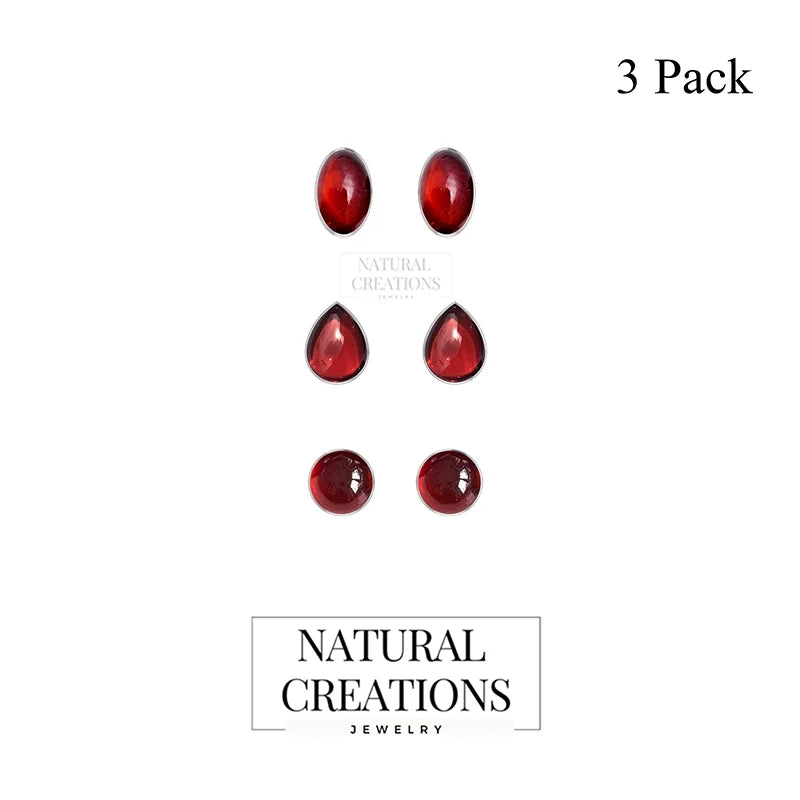 garnet earrings