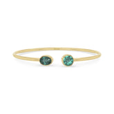 green tourmaline cut bracelet