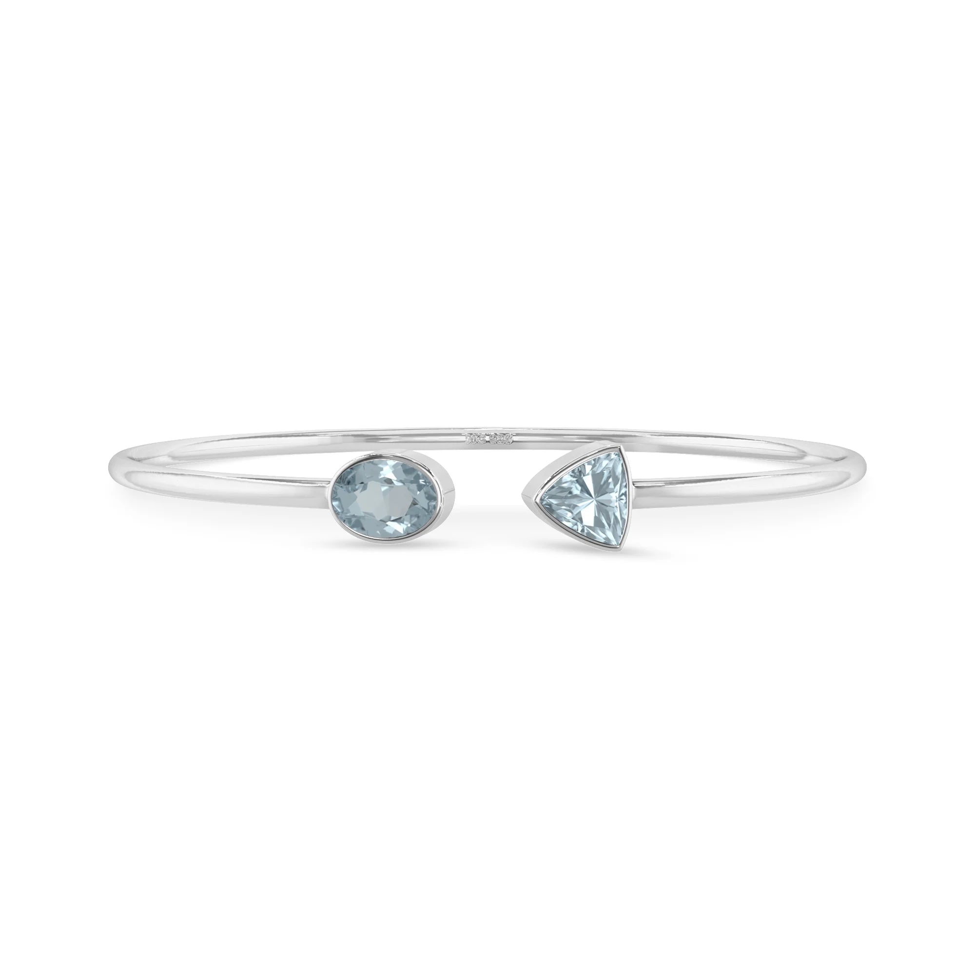 aquamarine cut bracelet