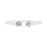 aquamarine cut bracelet
