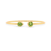 peridot cut bracelet